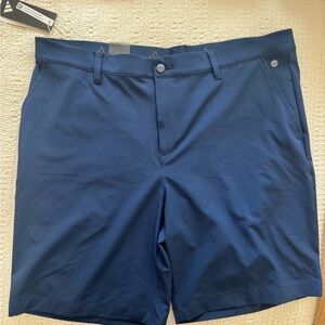 adidas Men's Navy Flat Front Shorts